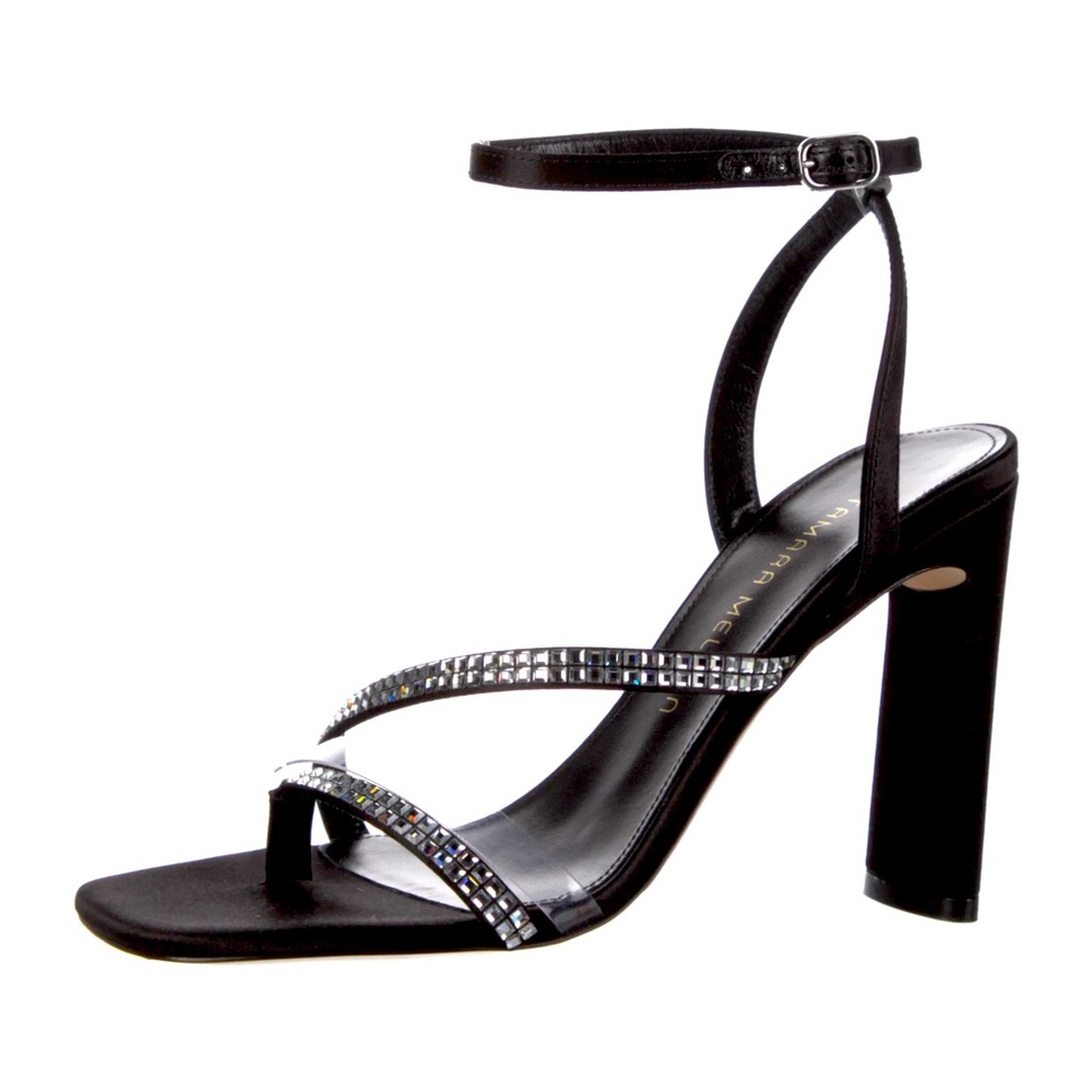 Tamara Mellon High Stakes 100 black satin 38
